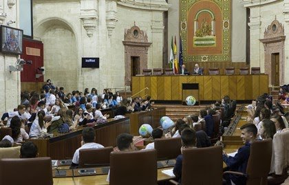 El Pleno infantil del Parlamento reclama medidas que protejan el medio ambiente y frenen el impacto del cambio climático