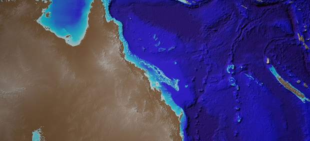 Publican los primeros mapas del lecho marino de la Gran Barrera de Coral.