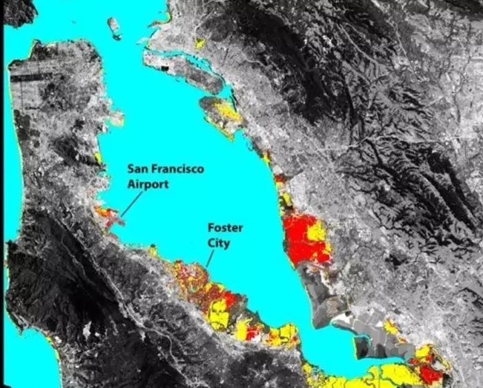 El terreno se hunde en San Francisco y el mar amenaza a Silicon Valley 