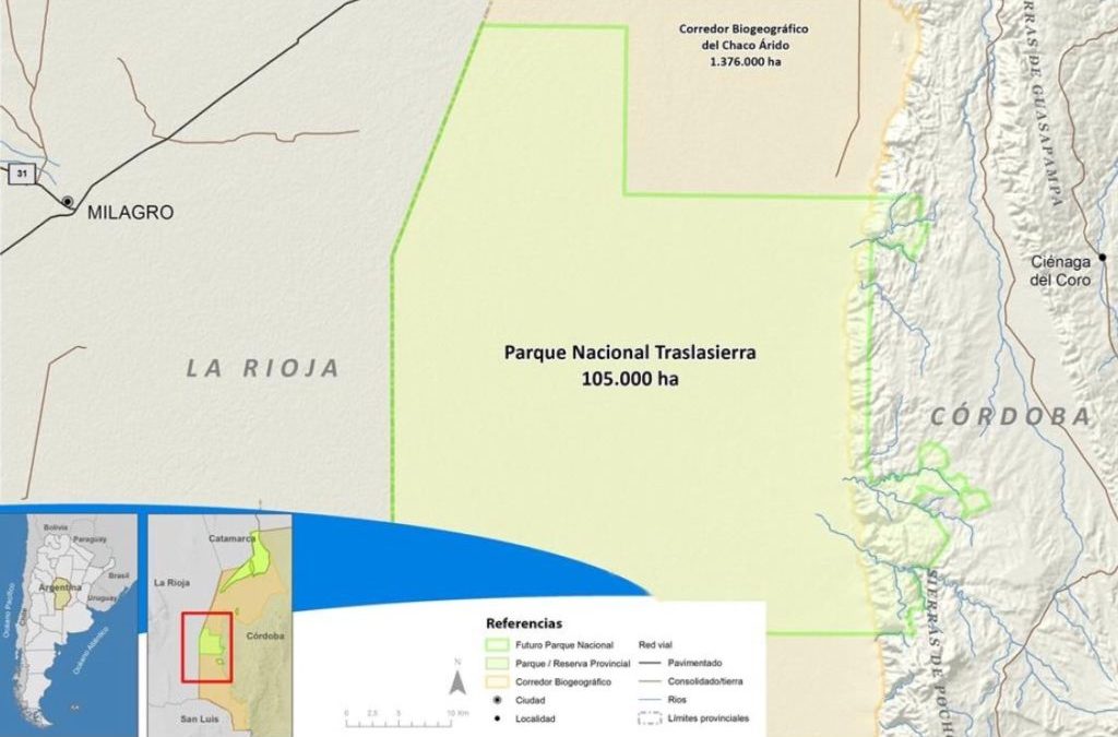 El Senado sancionó la ley de creación del Parque Nacional Traslasierra