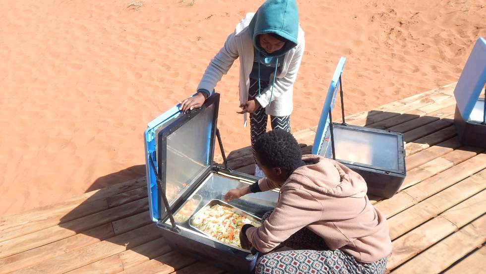 Cocinando con el sol en el desierto del Namib