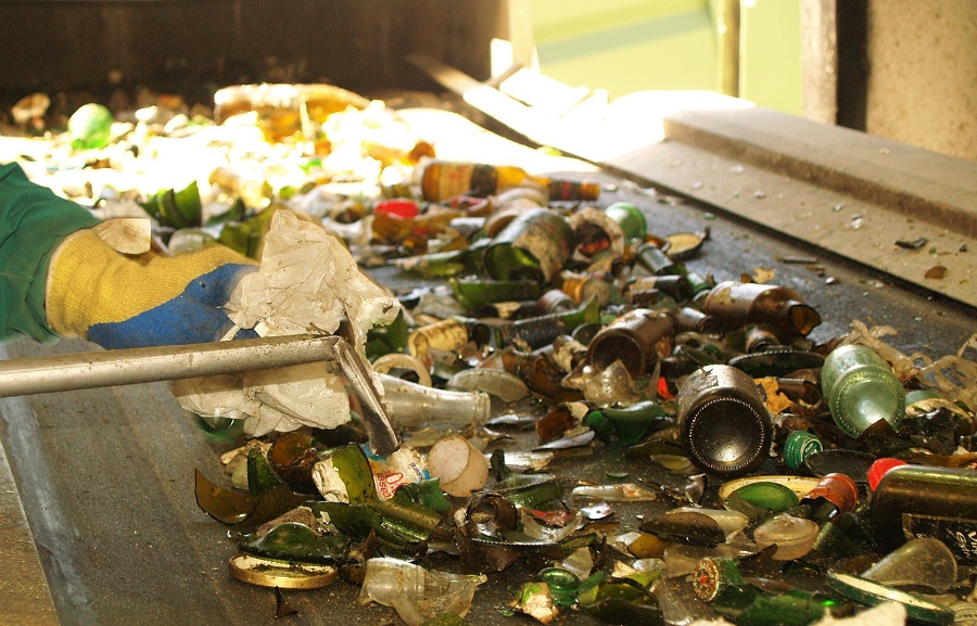 La tasa de reciclaje de vidrio en Europa es del 74%