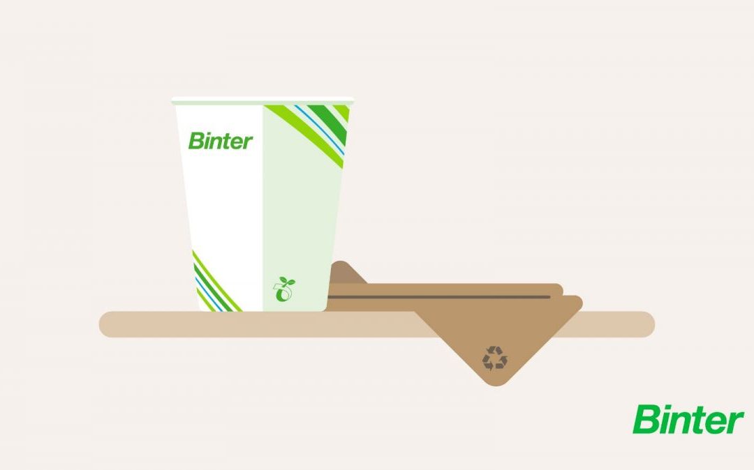 Binter Canarias reduce el consumo de materiales plásticos en el servicio a bordo