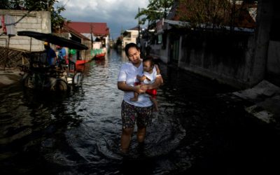 Ciudades filipinas se hunden inexorablemente