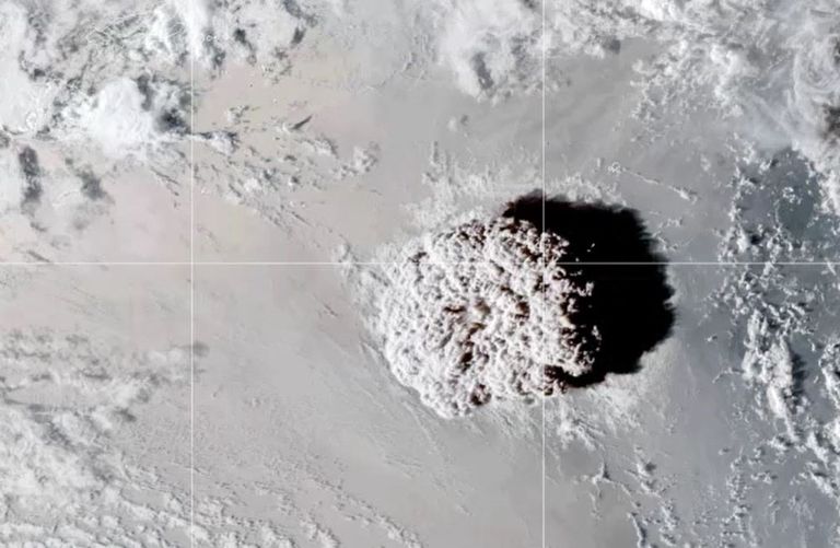 El volcán de Tonga llegó a perturbar la ionosfera