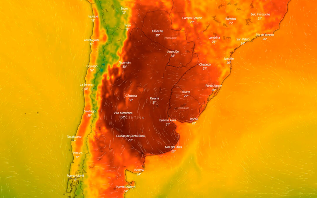 En Argentina es 60 veces más probable tener olas de calor