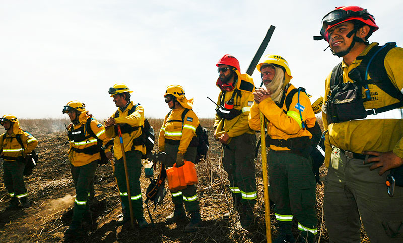 Sumaron brigadistas para combatir incendios