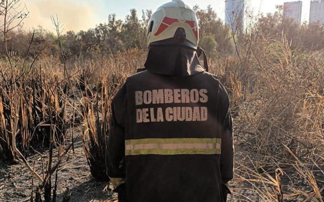 Los bomberos continúan trabajando en la Reserva Ecológica de Costanera Sur