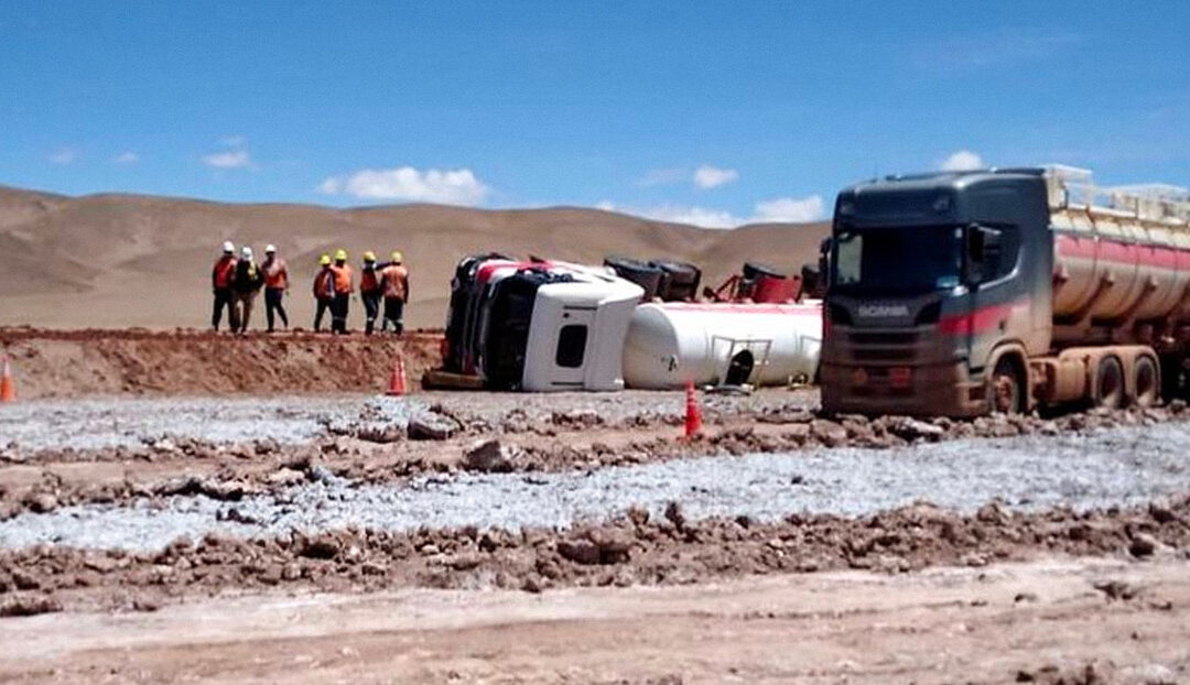 Investigan un derrame de 20.000 litros de ácido de una minera estadounidense en Argentina