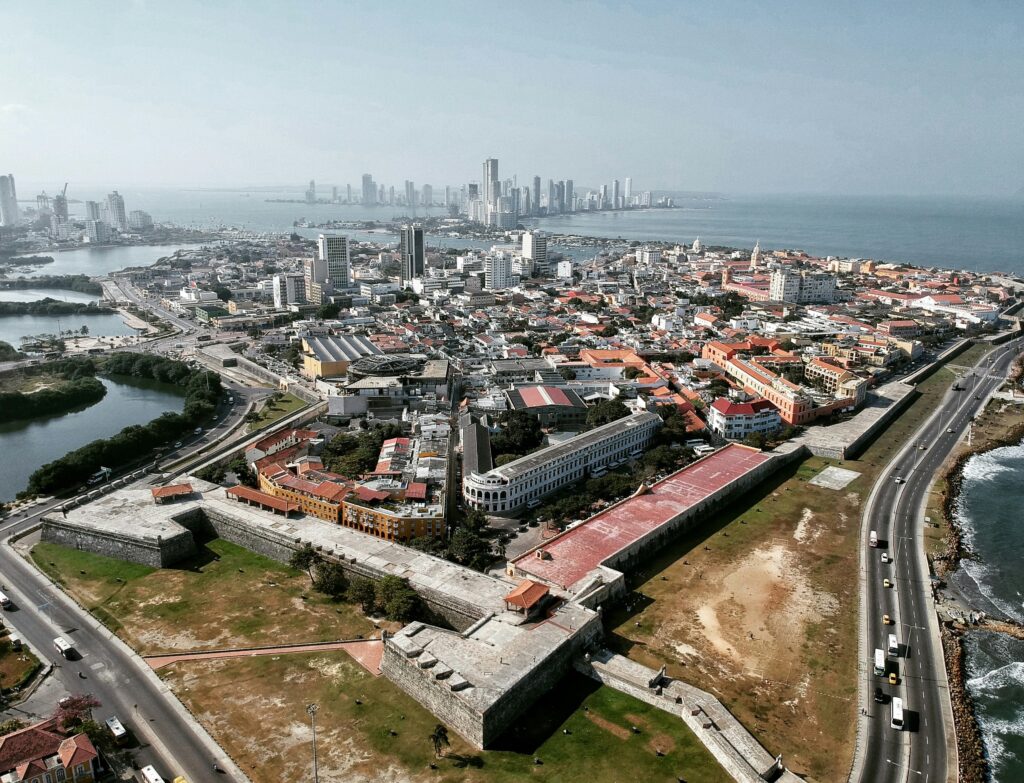 El Mar Caribe avanza sobre Cartagena.