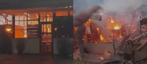 Imágenes de los destrozos en la casa de la defensora Tsamajain.