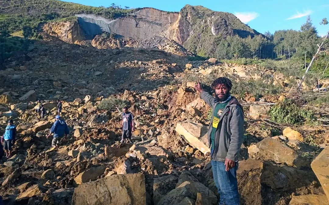 Continúan los operativos tras la avalancha en Papúa Nueva Guinea