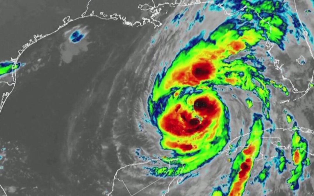 El huracán atravesó Florida en categoría 4 y luego se degradó a tormenta tropical.