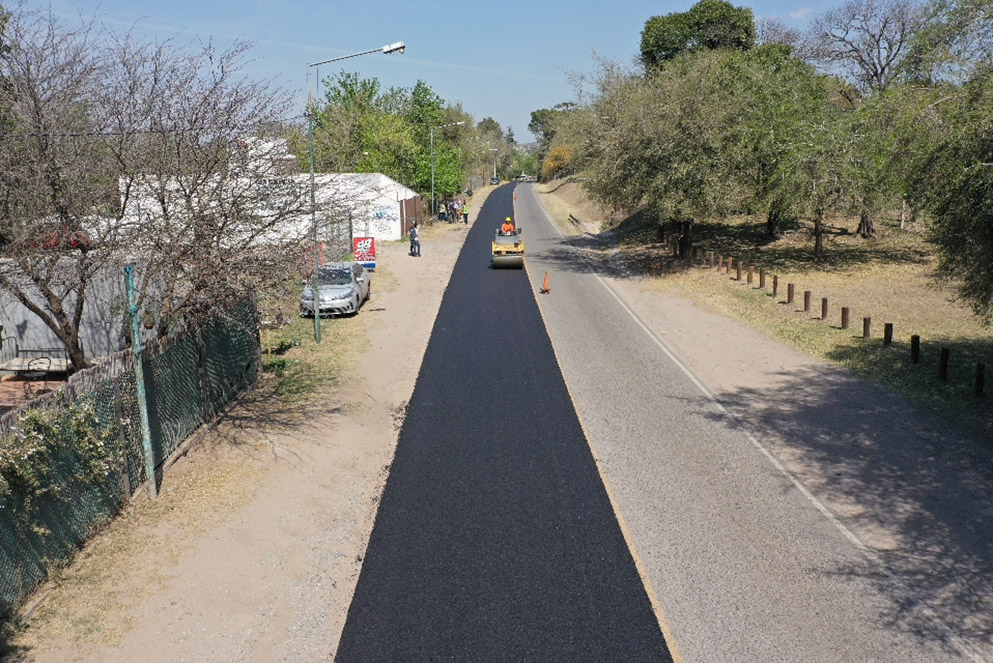 Córdoba innova con el uso de bioasfalto en obras viales.