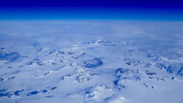 La nieve que cayó a la Antártida.