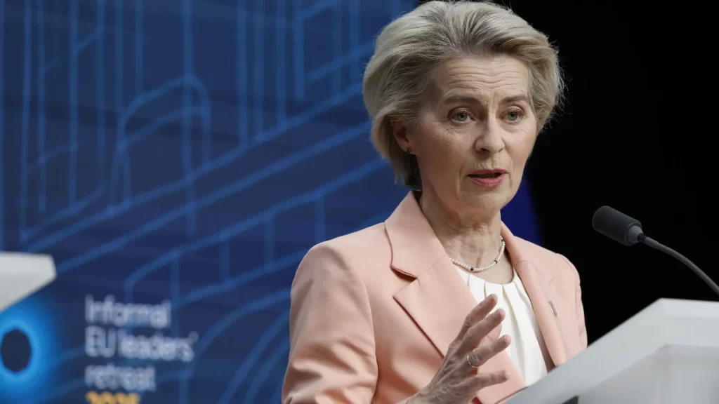 Ursula von der Leyen presidente de la Comisión Europea.
