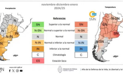 Lanzan un informe climático sobre el final del 2025 en la Argentina