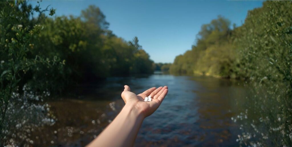 Encuentran residuos de medicamentos en el Río de la Plata.