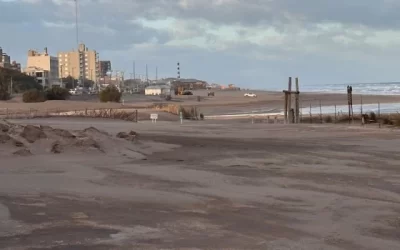 Denuncian un achicamiento de las playas en la Costa Atlántica