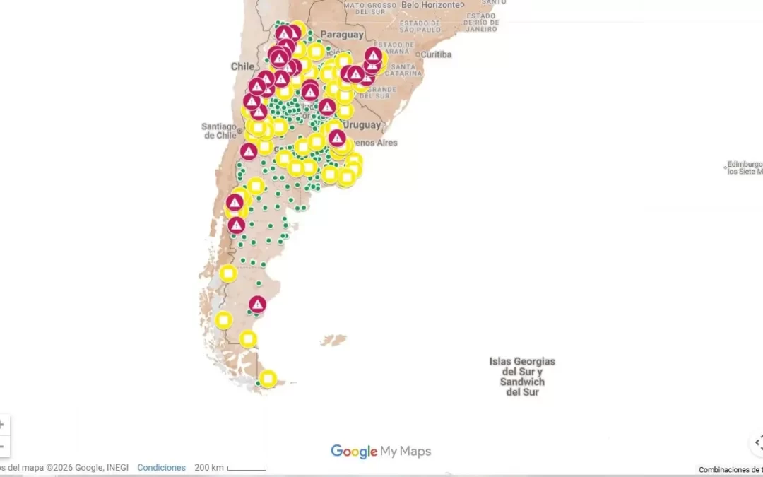 Crean un mapa interactivo de las tierras en manos extranjeras en Argentina.